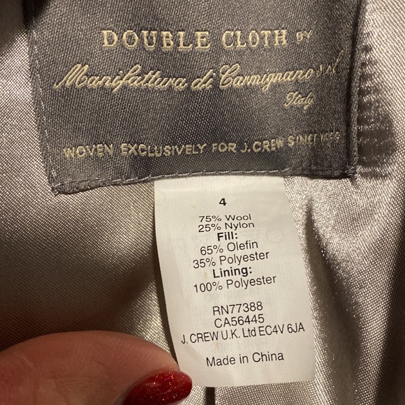 J.Crew Lady Day Coat Thinsulate Gorgeous Bright Blue size 4 - Picture 5 of 6